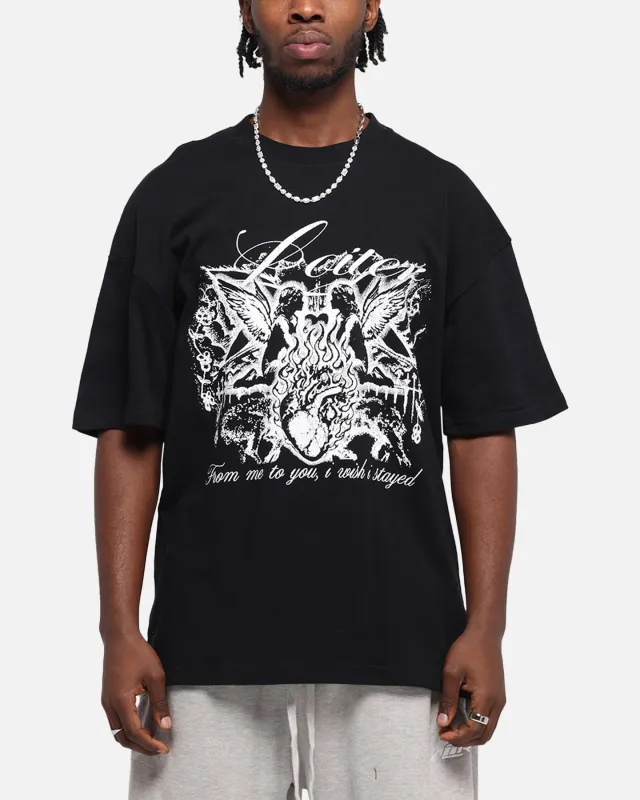 Loiter Earth Angel T-Shirt Black sold by Culture Kings
