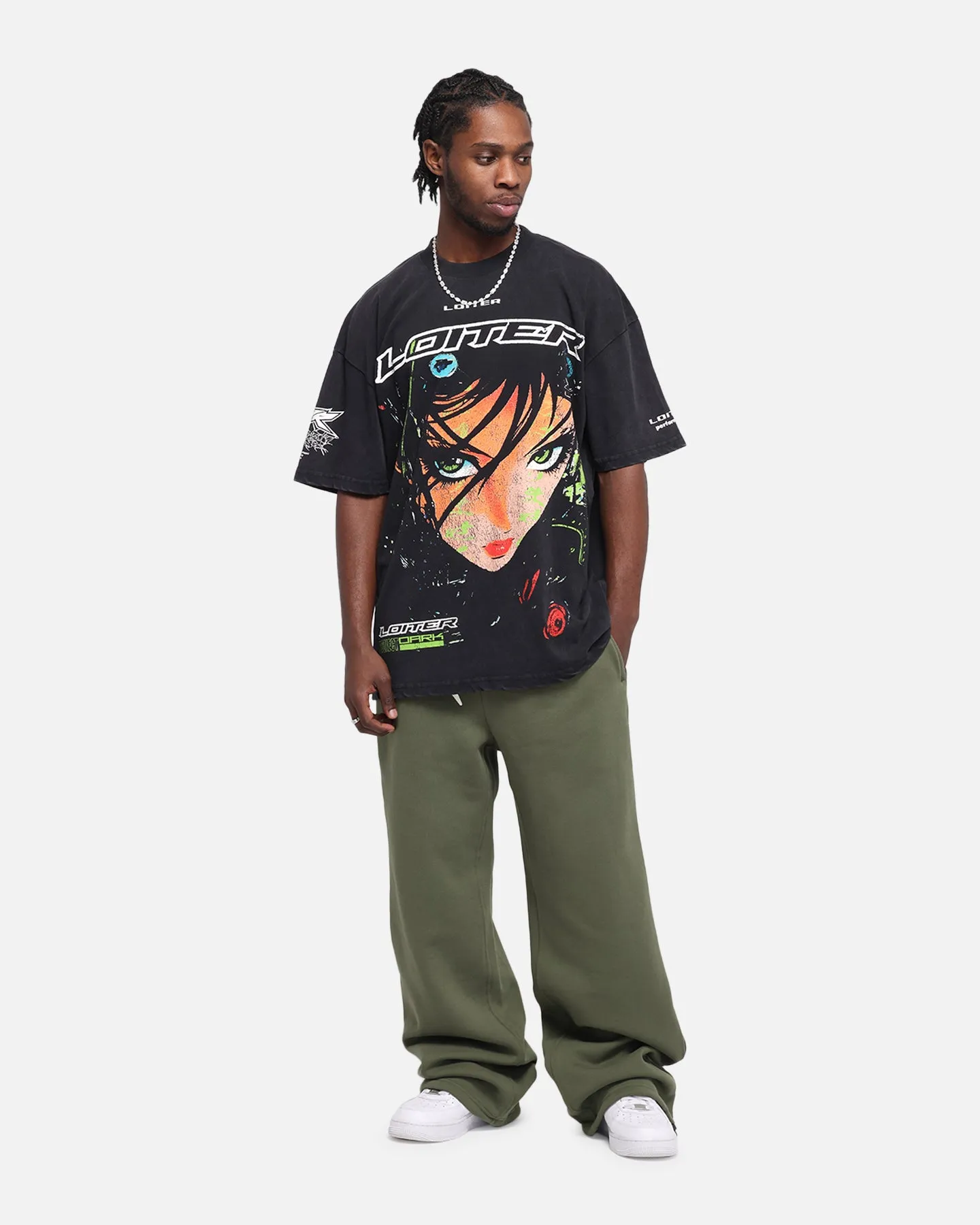 Loiter Project Dark Vintage T-Shirt Black Acidwash sold by Culture Kings product image thumbnail 3