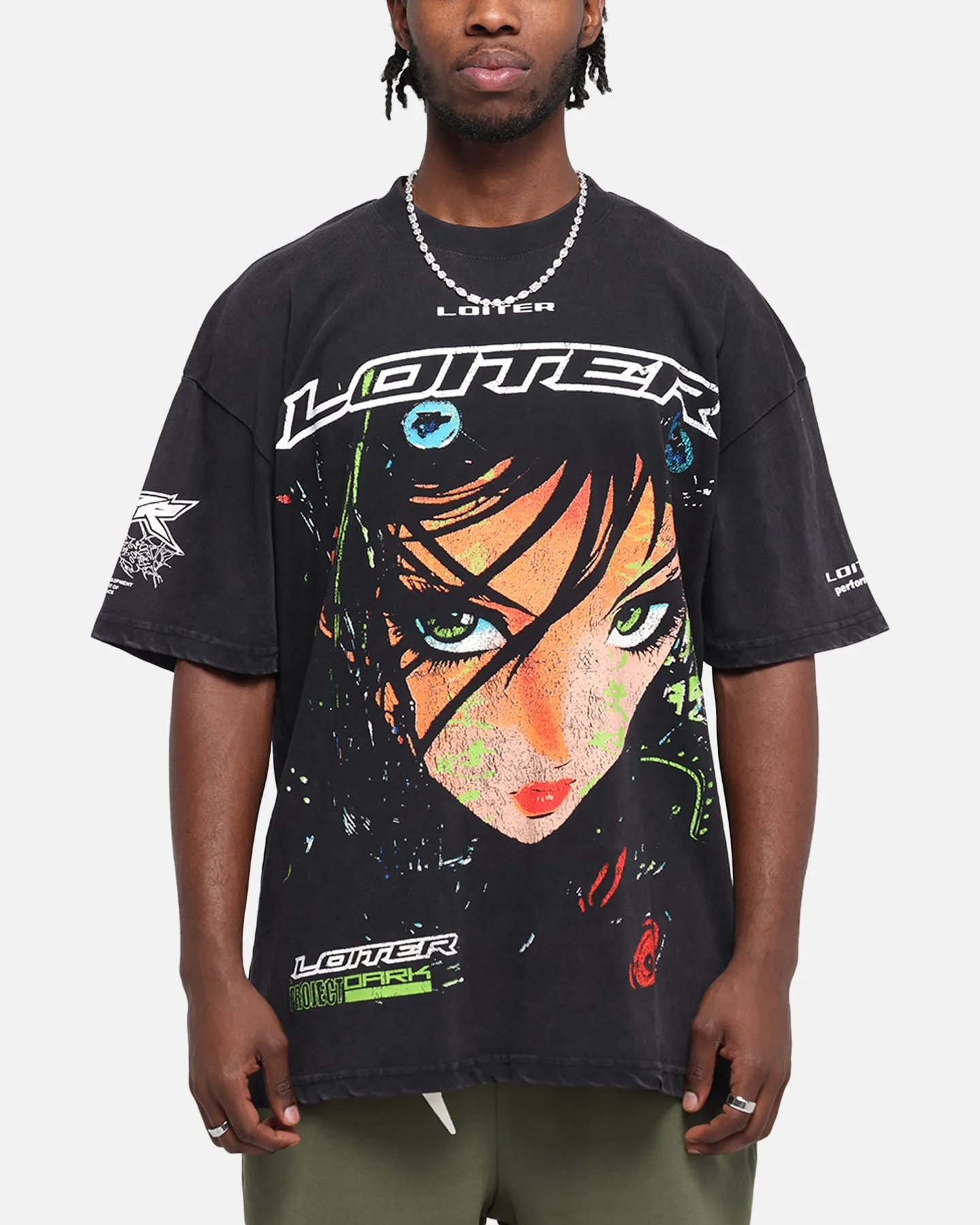 Loiter Project Dark Vintage T-Shirt Black Acidwash sold by Culture Kings