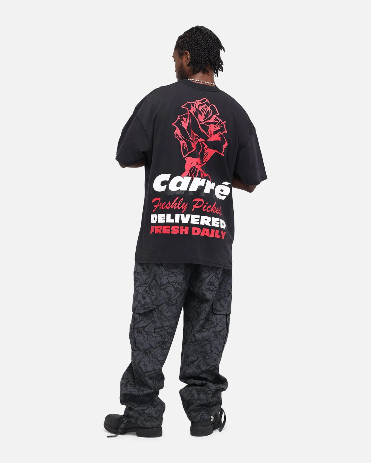 Carre Freshly Picked T-Shirt Black Acidwash sold by Culture Kings product image thumbnail 3