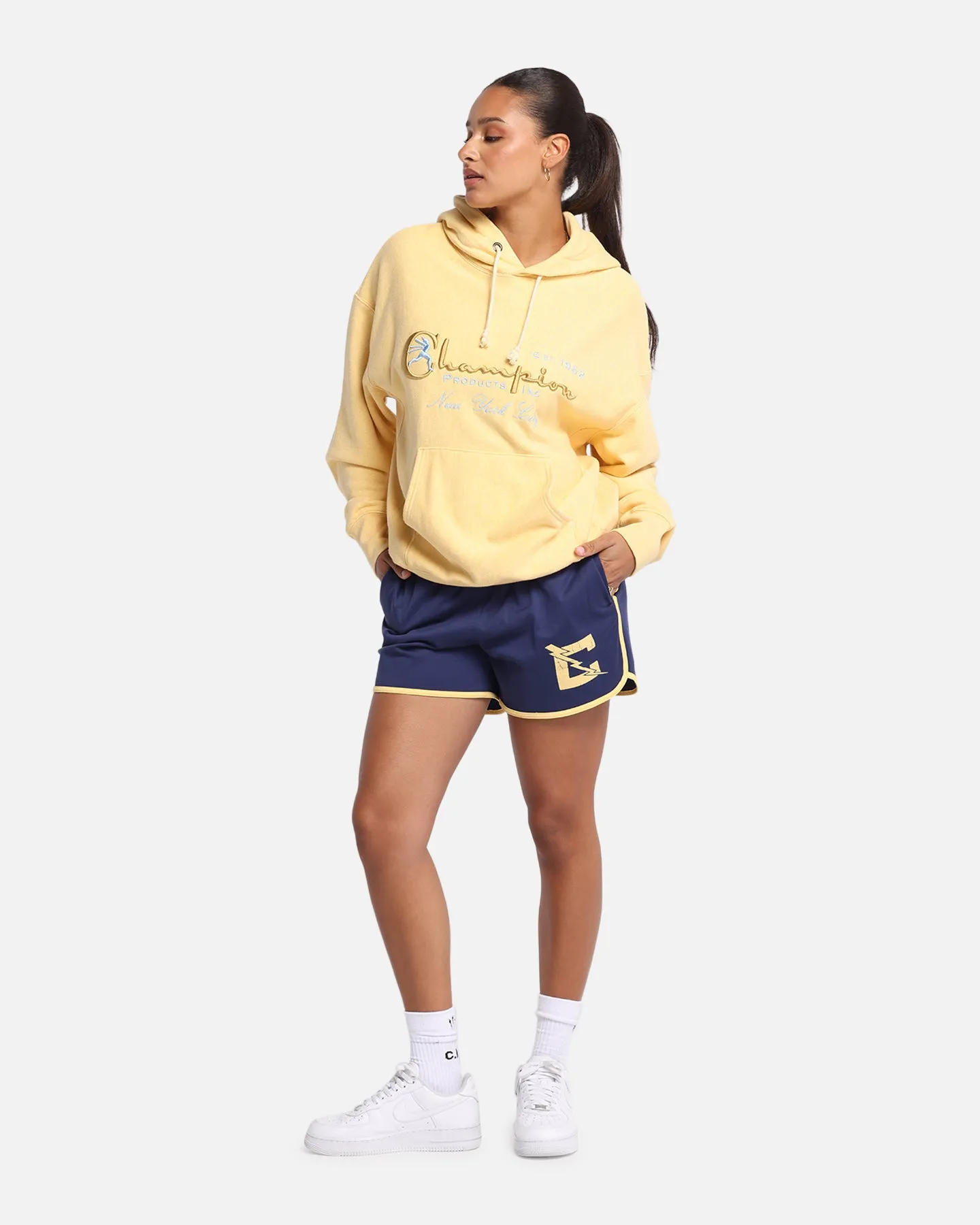 Champion Vintage Logo Sweatshirt Hoodie Yellow sold by Culture Kings product image thumbnail 2