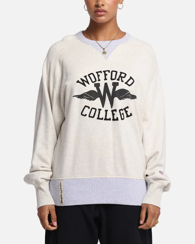 Champion 50's Saddle Crew Sweatshirt Oatmeal Heather sold by Culture Kings