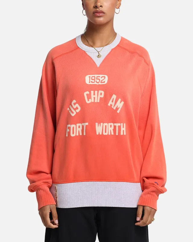 Champion 50's Saddle Crew Sweatshirt Team Red Scarlet made by Champion