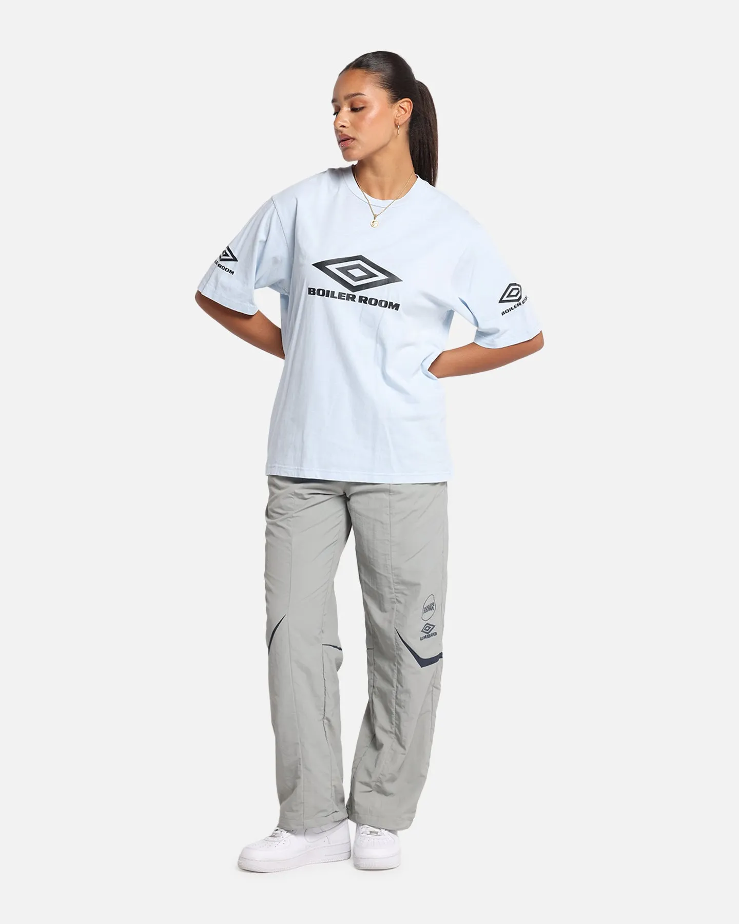 Boiler Room X Umbro Washed T-Shirt Blue sold by Culture Kings product image thumbnail 2