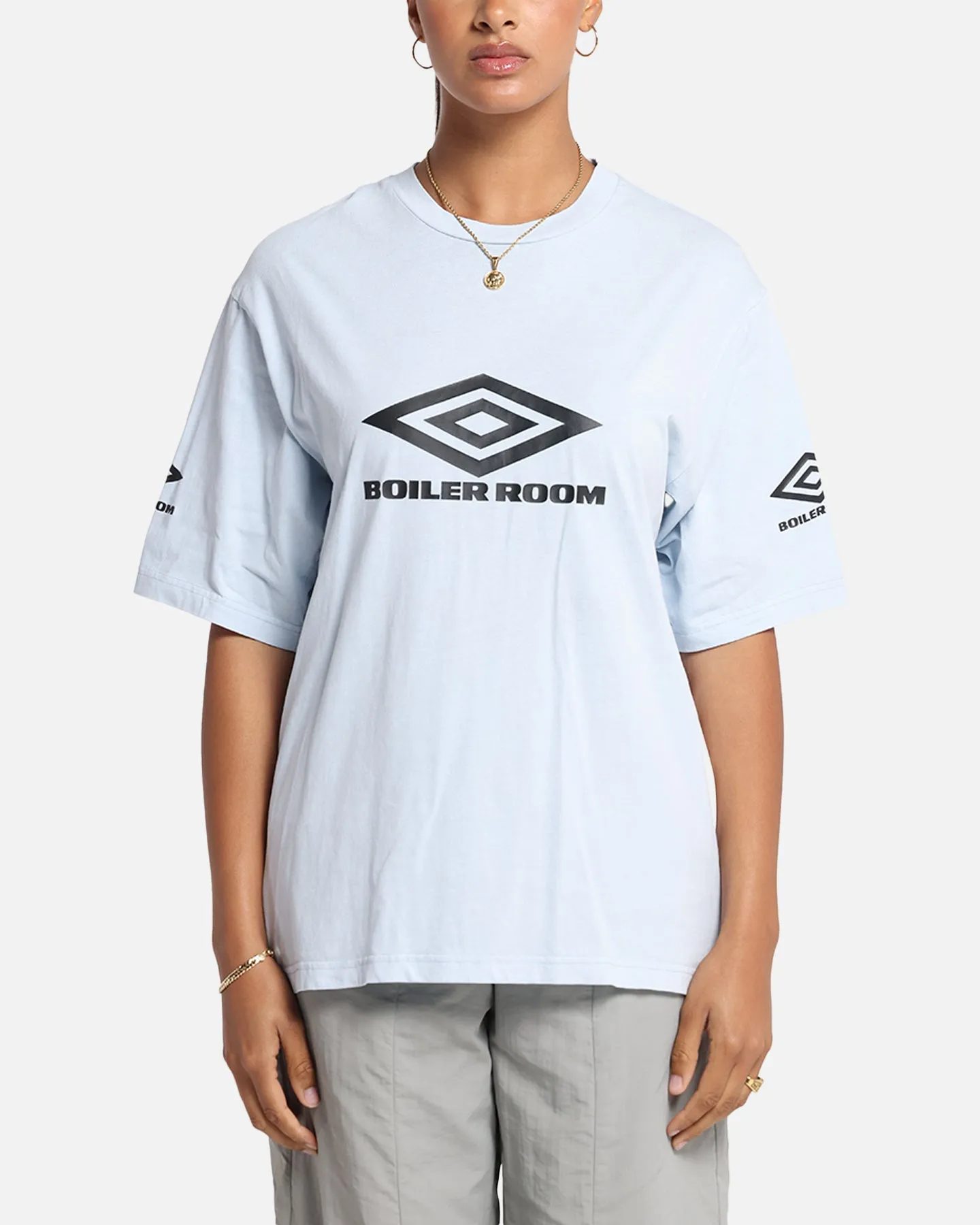 Boiler Room X Umbro Washed T-Shirt Blue sold by Culture Kings