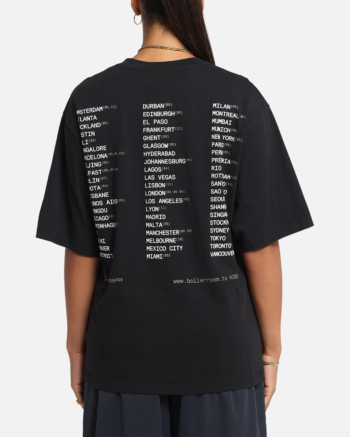 Boiler Room World Tour T-Shirt Black sold by Culture Kings product image thumbnail 2