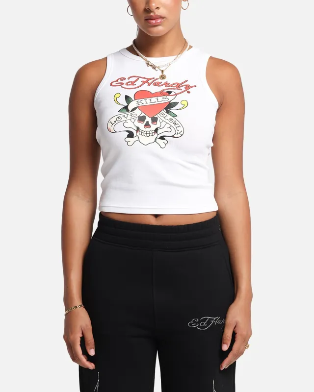 Ed Hardy Women's Love Kills Tank White sold by Culture Kings