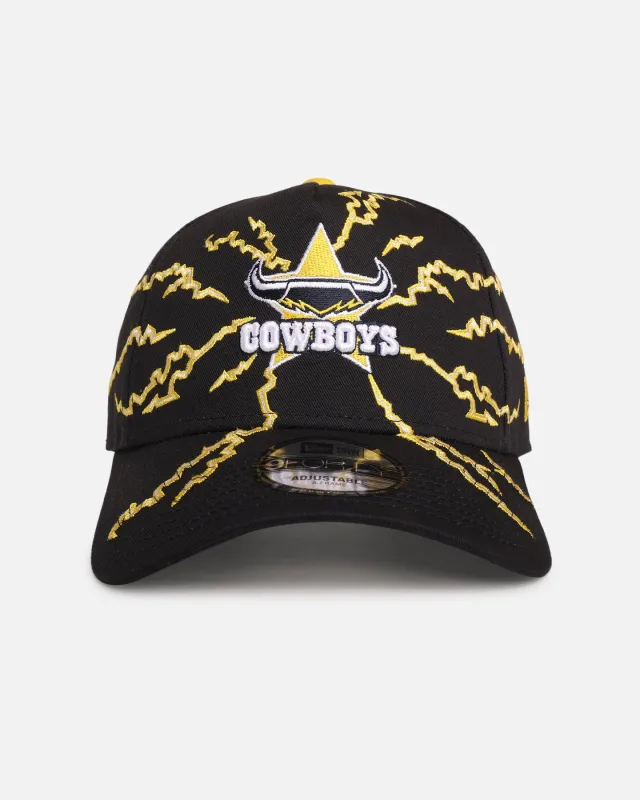 New Era North Queensland Cowboys 'NRL Electric' 9FORTY A-Frame Snapback Official Team Colour sold by Culture Kings