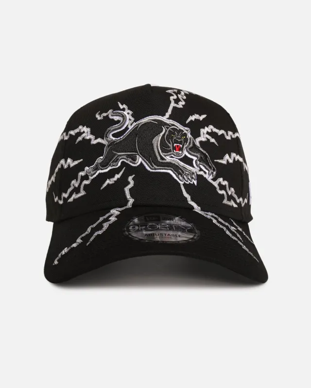 New Era Penrith Panthers 'NRL Electric' 9FORTY A-Frame Snapback Official Team Colour sold by Culture Kings