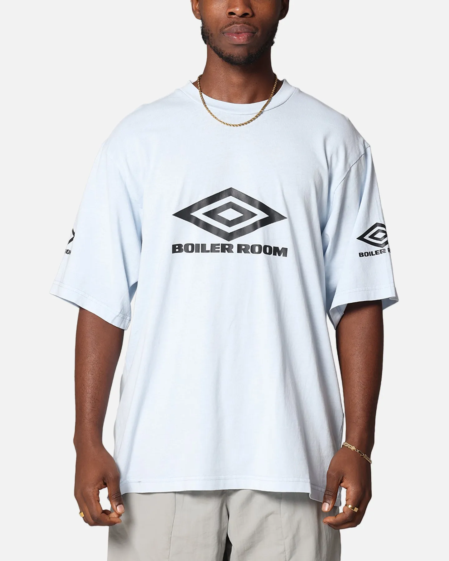 Boiler Room X Umbro Washed T-Shirt Blue sold by Culture Kings