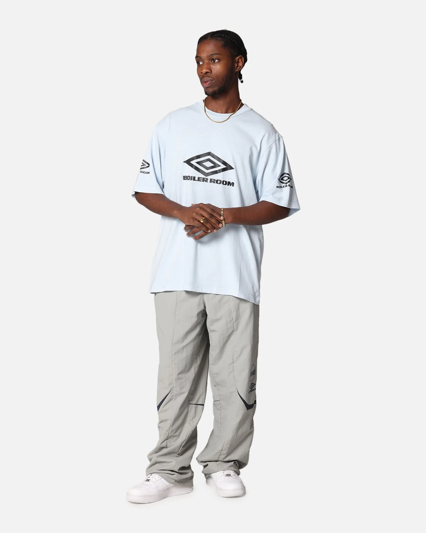 Boiler Room X Umbro Washed T-Shirt Blue sold by Culture Kings product image thumbnail 2