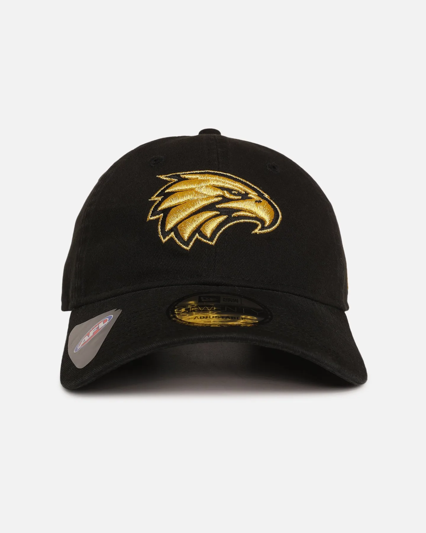 New Era West Coast Eagles 'AFL Black & Gold' 9TWENTY Strapback Black/Gold sold by Culture Kings