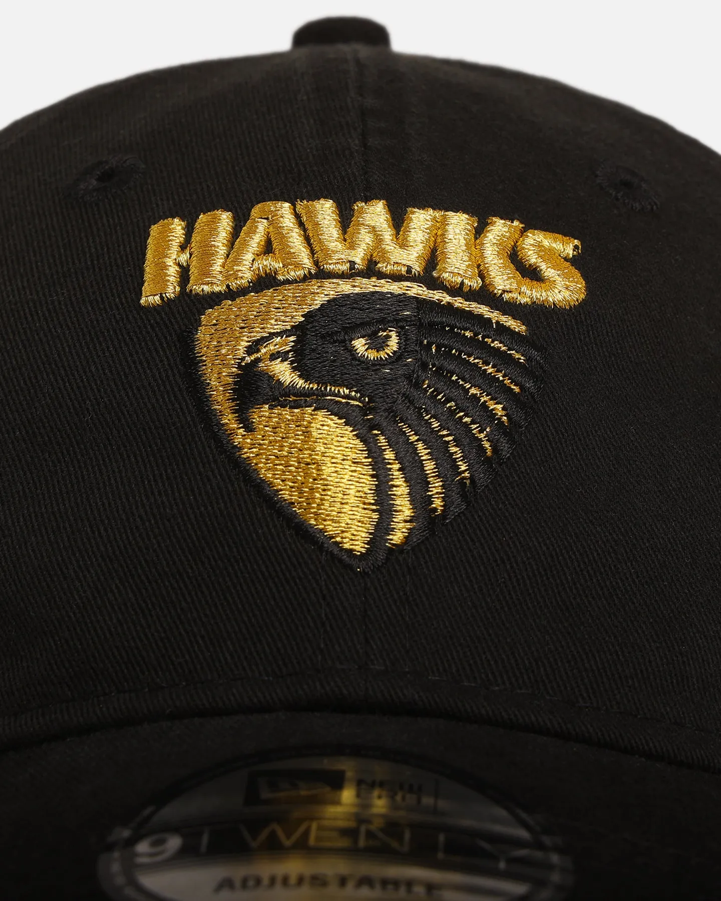 New Era Hawthorn Hawks 'AFL Black & Gold' 9TWENTY Strapback Black/Gold sold by Culture Kings product image thumbnail 5