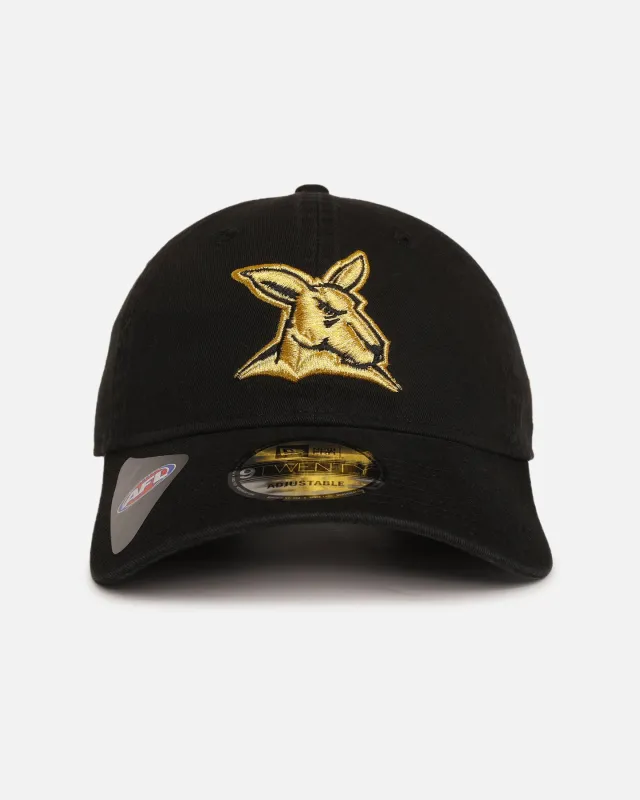 New Era North Melbourne Kangaroos 'AFL Black & Gold' 9TWENTY Strapback Black/Gold made by New Era