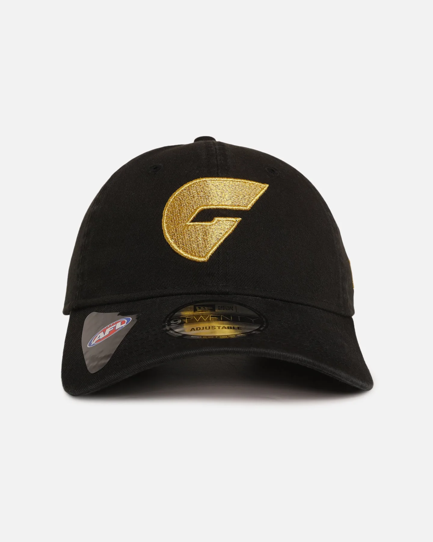 New Era Greater Western Sydney Giants 'AFL Black & Gold' 9TWENTY Strapback Black/Gold sold by Culture Kings