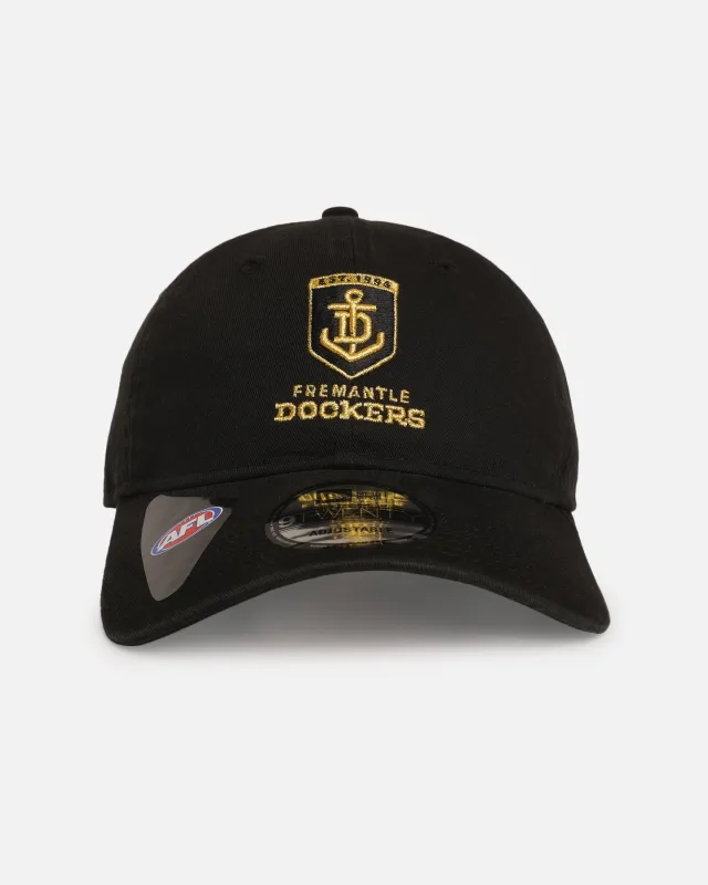 New Era Fremantle Dockers 'AFL Black & Gold' 9TWENTY Strapback Black/Gold sold by Culture Kings