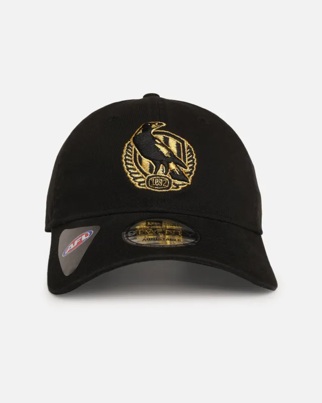New Era Collingwood Magpies 'AFL Black & Gold' 9TWENTY Strapback Black/Gold made by New Era