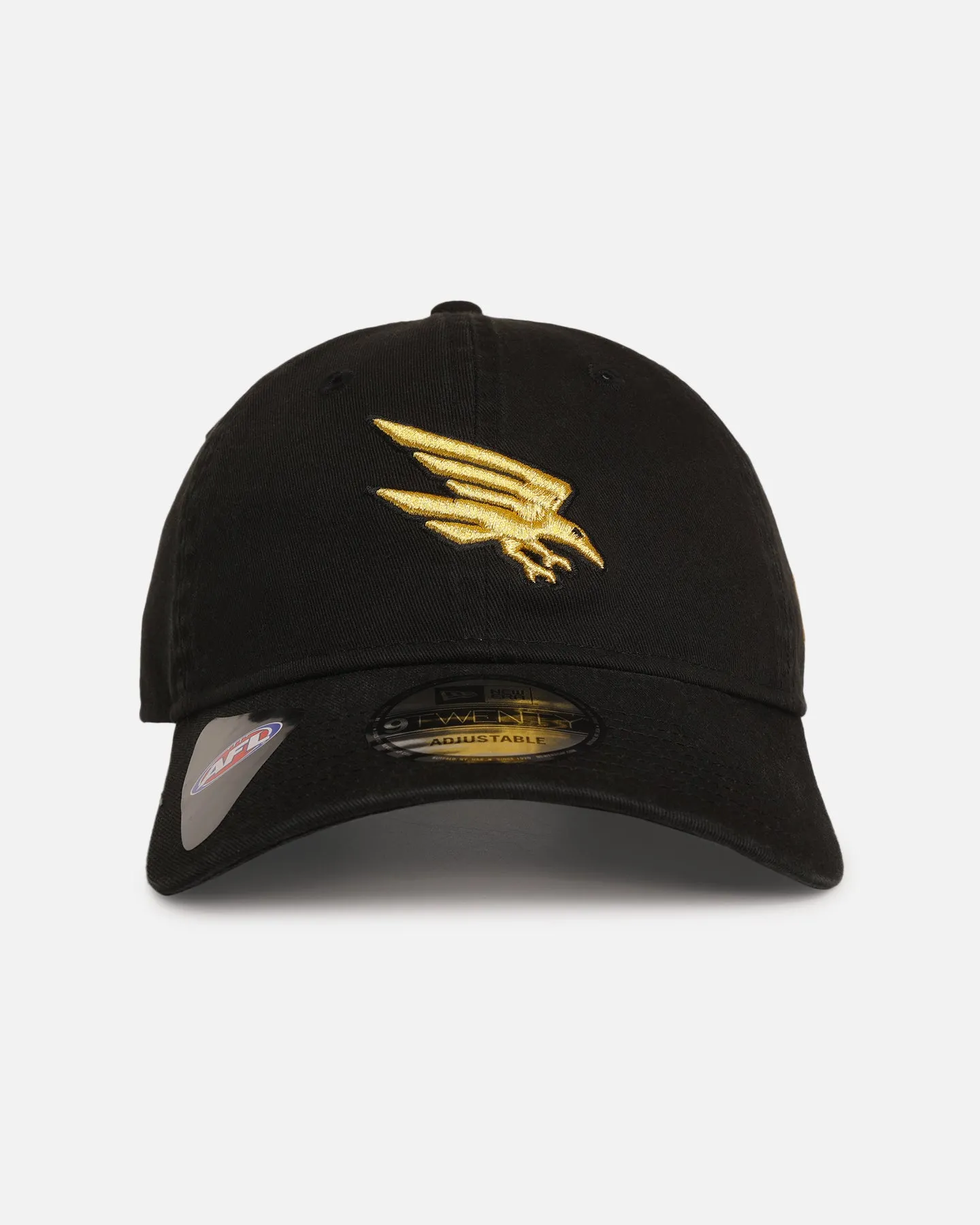 New Era Adelaide Crows 'AFL Black & Gold' 9TWENTY Strapback Black/Gold sold by Culture Kings