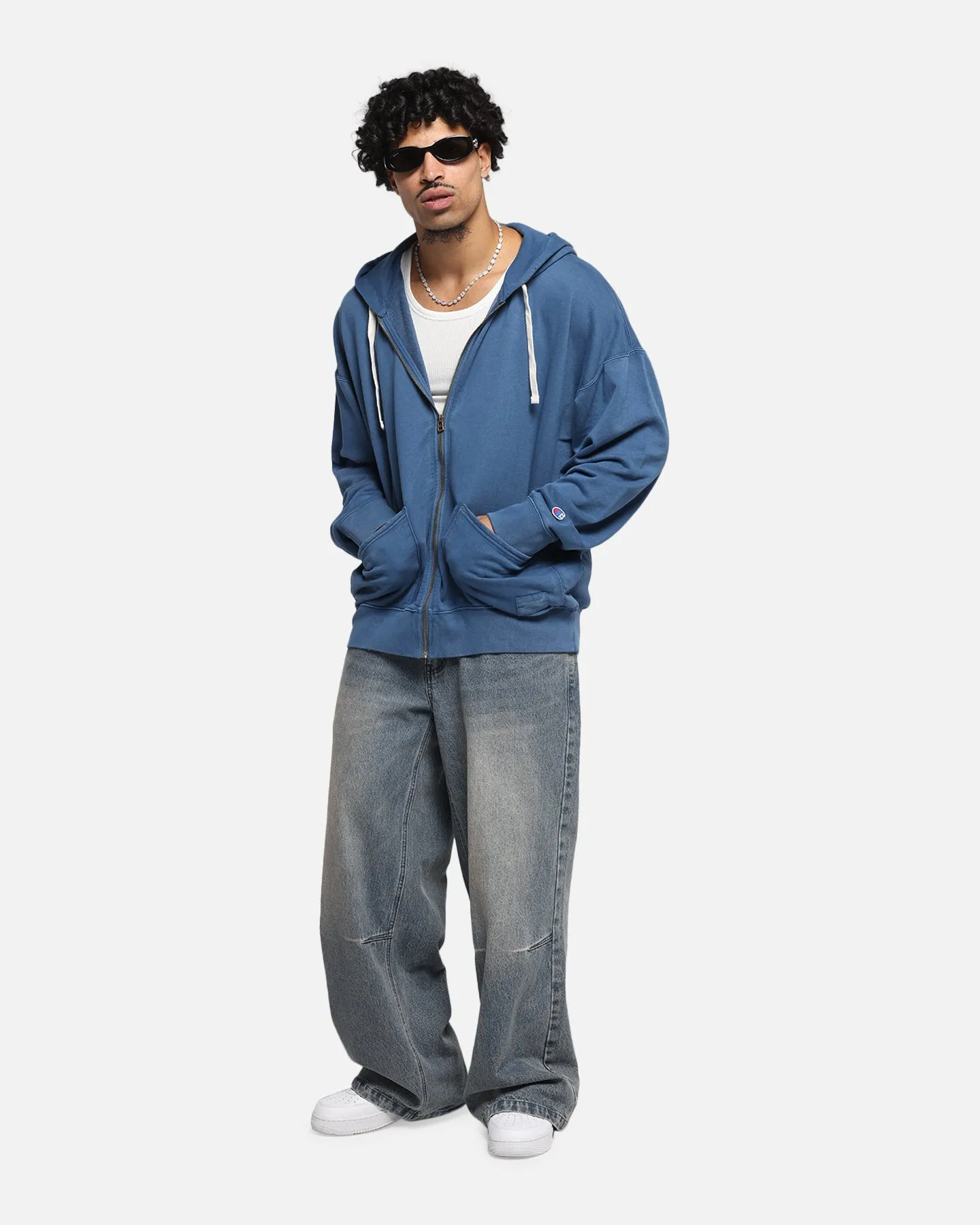 Champion Time Capsule Full Zip-Through Hoodie Teal sold by Culture Kings product image thumbnail 2