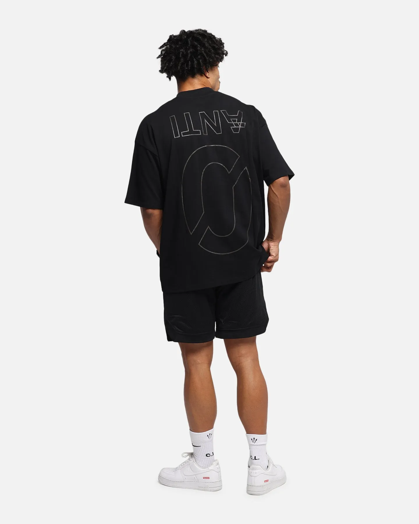The Anti Order Azero Stencil Mock Neck T-Shirt Black sold by Culture Kings product image thumbnail 3
