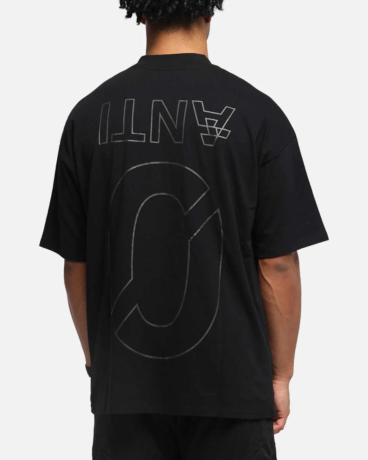 The Anti Order Azero Stencil Mock Neck T-Shirt Black sold by Culture Kings