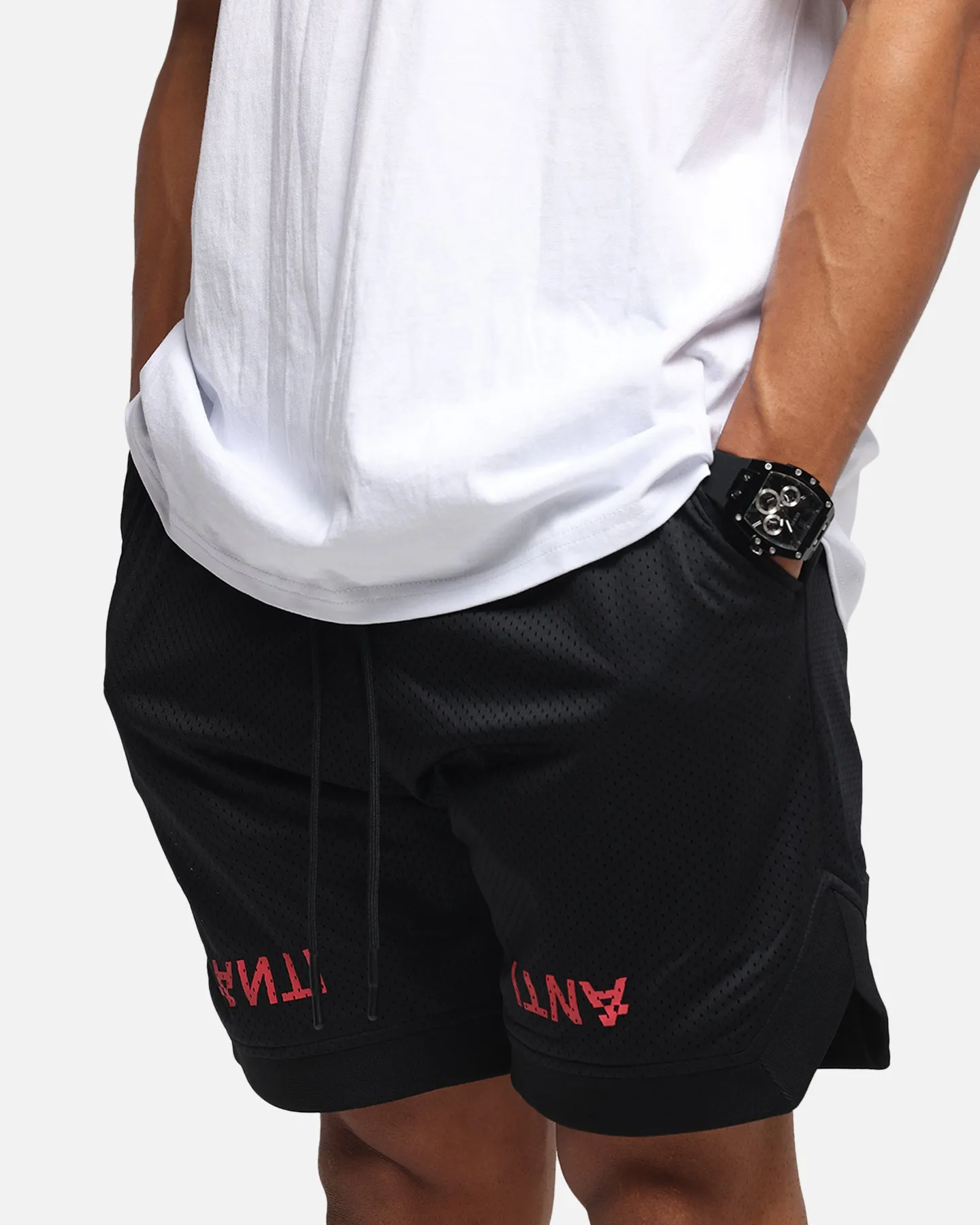 The Anti Order Post Season Basketball Shorts Black/Red sold by Culture Kings product image thumbnail 3