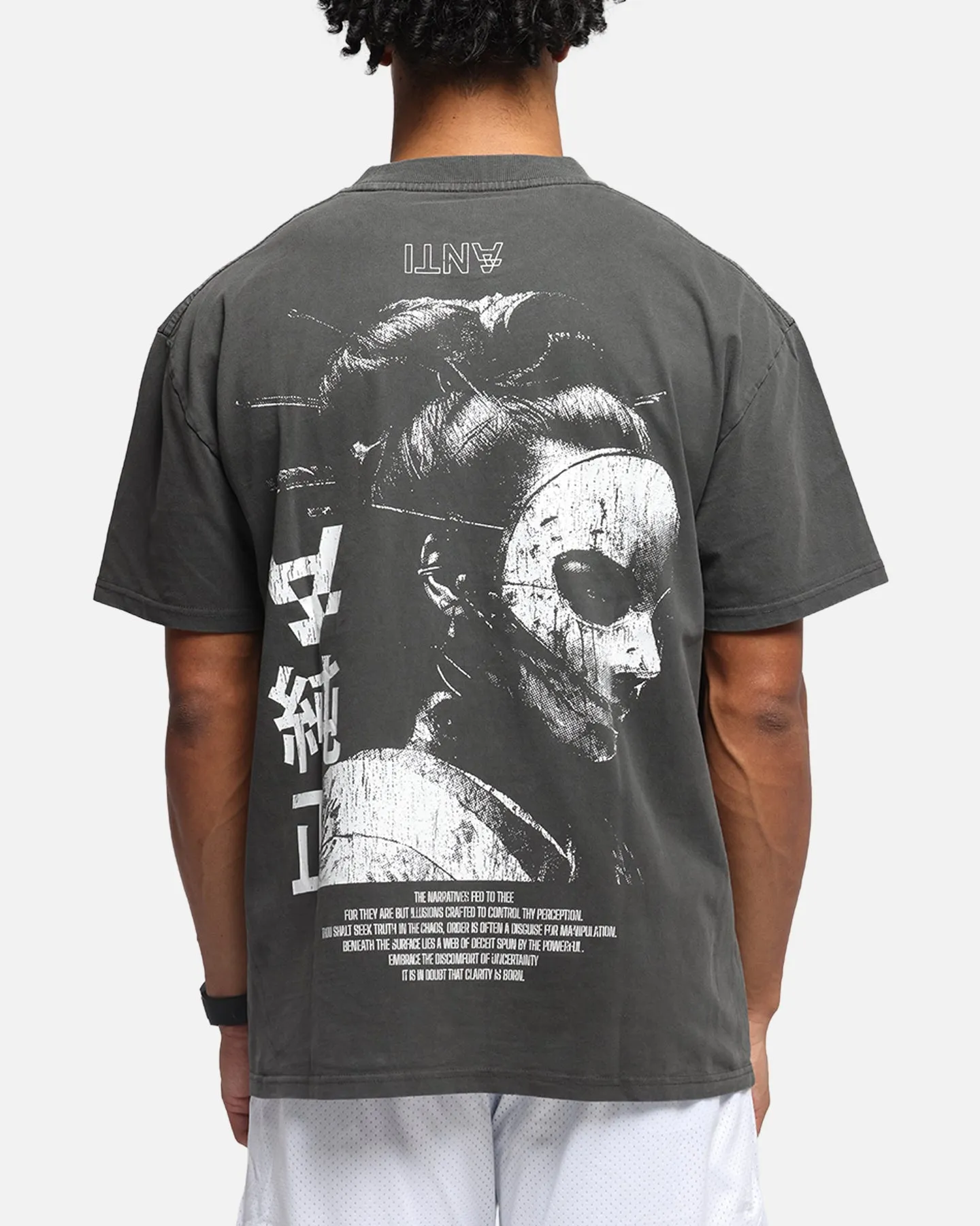 The Anti Order Truth In Chaos Boxy T-Shirt Black Wash sold by Culture Kings
