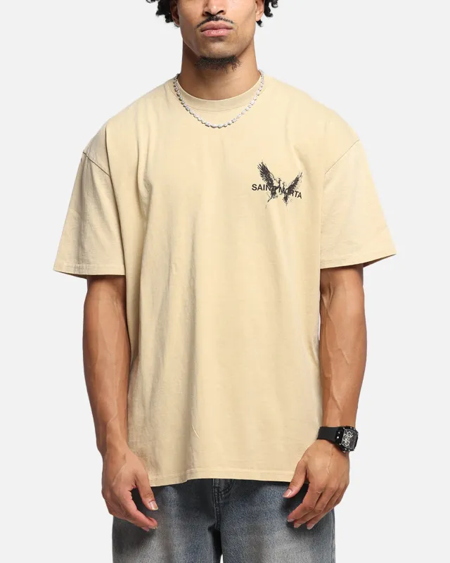 Saint Morta Black Doves Boxy T-Shirt Stone sold by Culture Kings