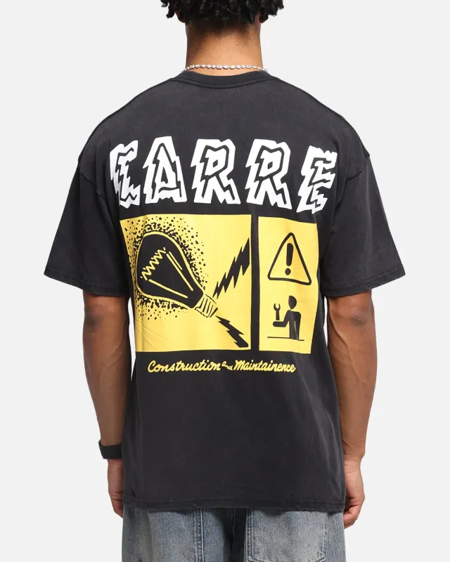 Carre Construction T-Shirt Black Acidwash sold by Culture Kings
