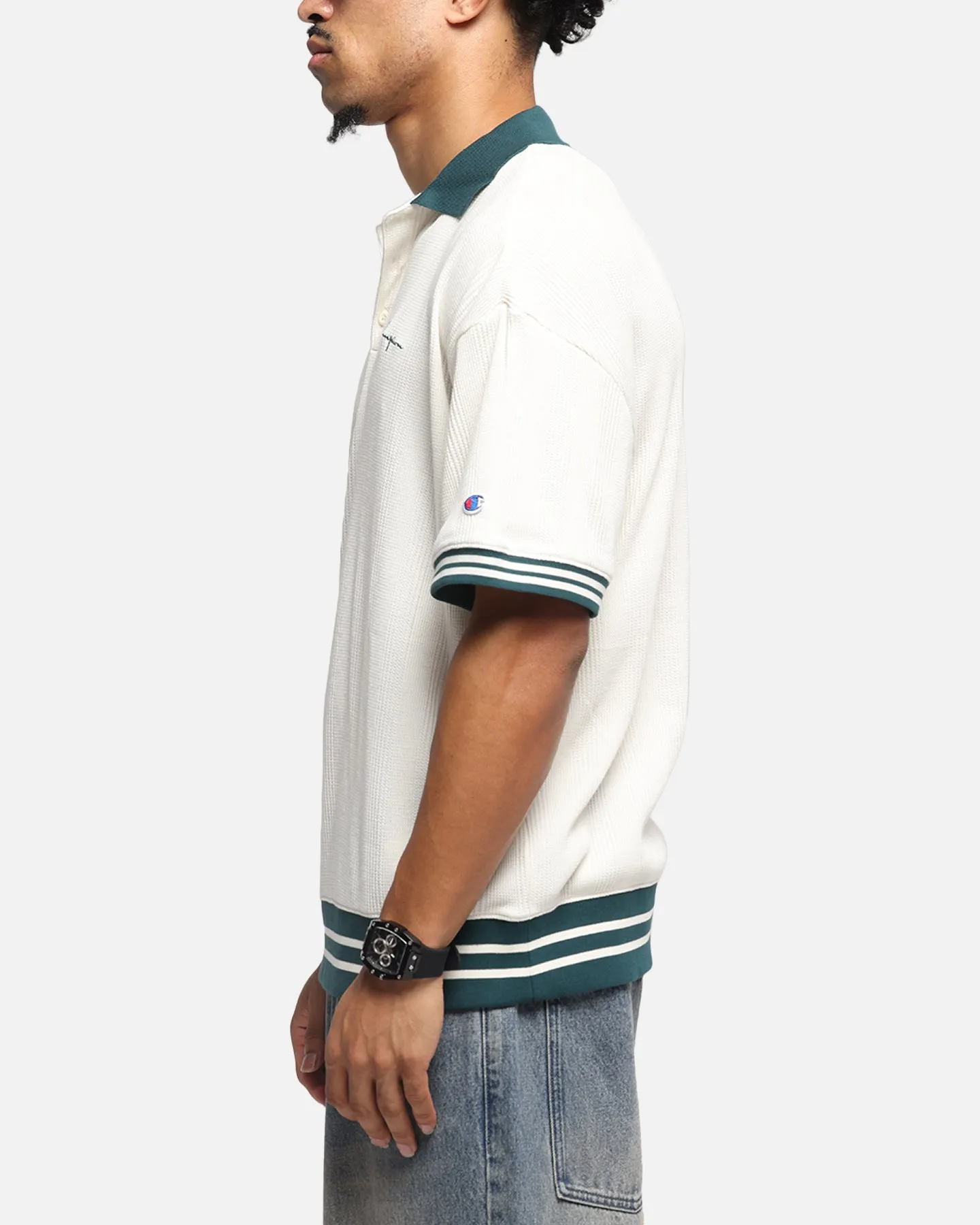 Champion Textured Polo Shirt Natural sold by Culture Kings product image thumbnail 5