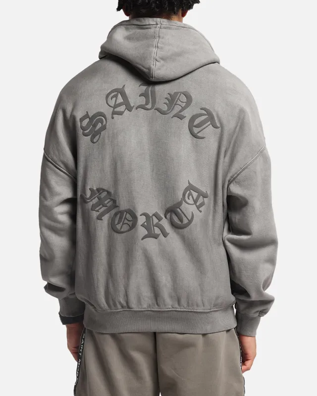 Saint Morta Mortal Boxy Hoodie Washed Charcoal sold by Culture Kings