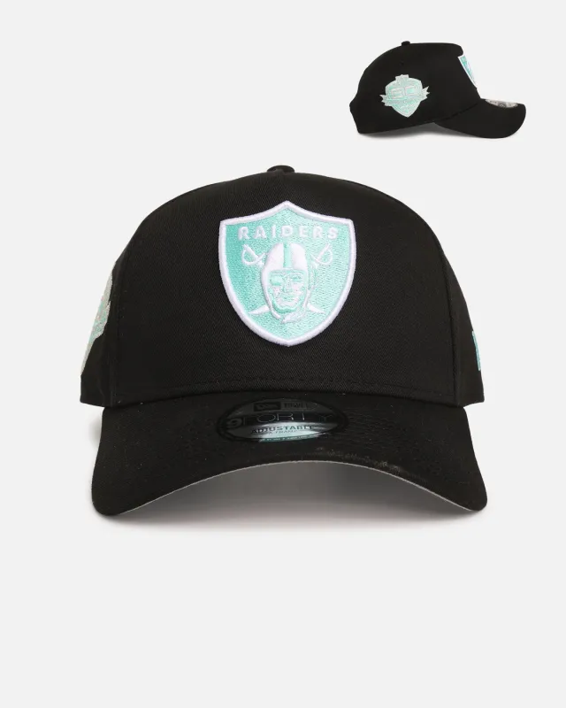New Era Las Vegas Raiders 'Black Aqua' 9FORTY A-Frame Snapback Black/Aqua made by New Era