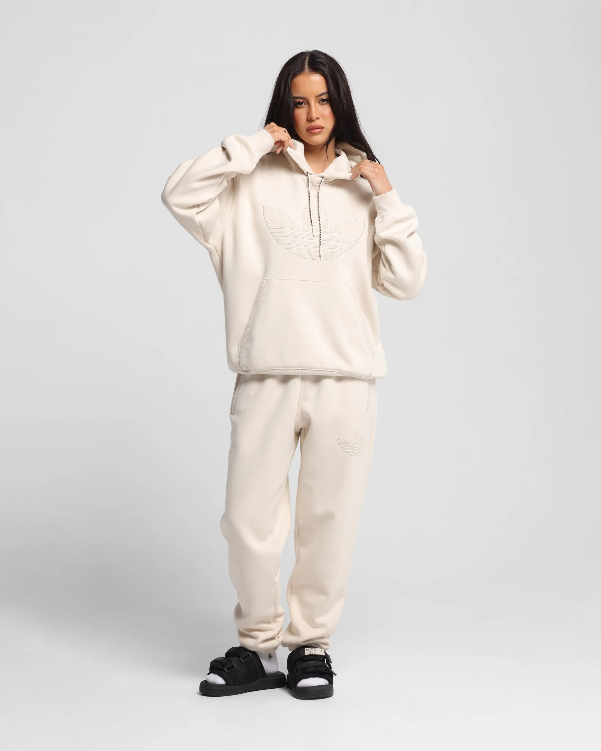 Adidas Originals 70's Fleece Joggers Wonder White sold by Culture Kings product image thumbnail 2