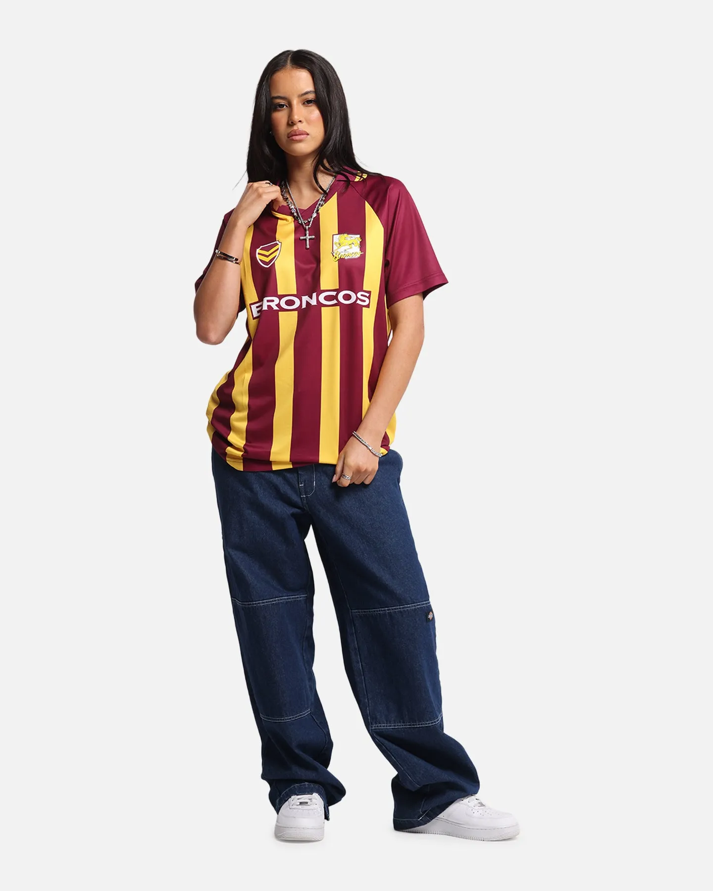 Bleacher Athletic Brisbane Broncos NRL 1908 Collared T-Shirt Official Team Colour sold by Culture Kings product image thumbnail 2