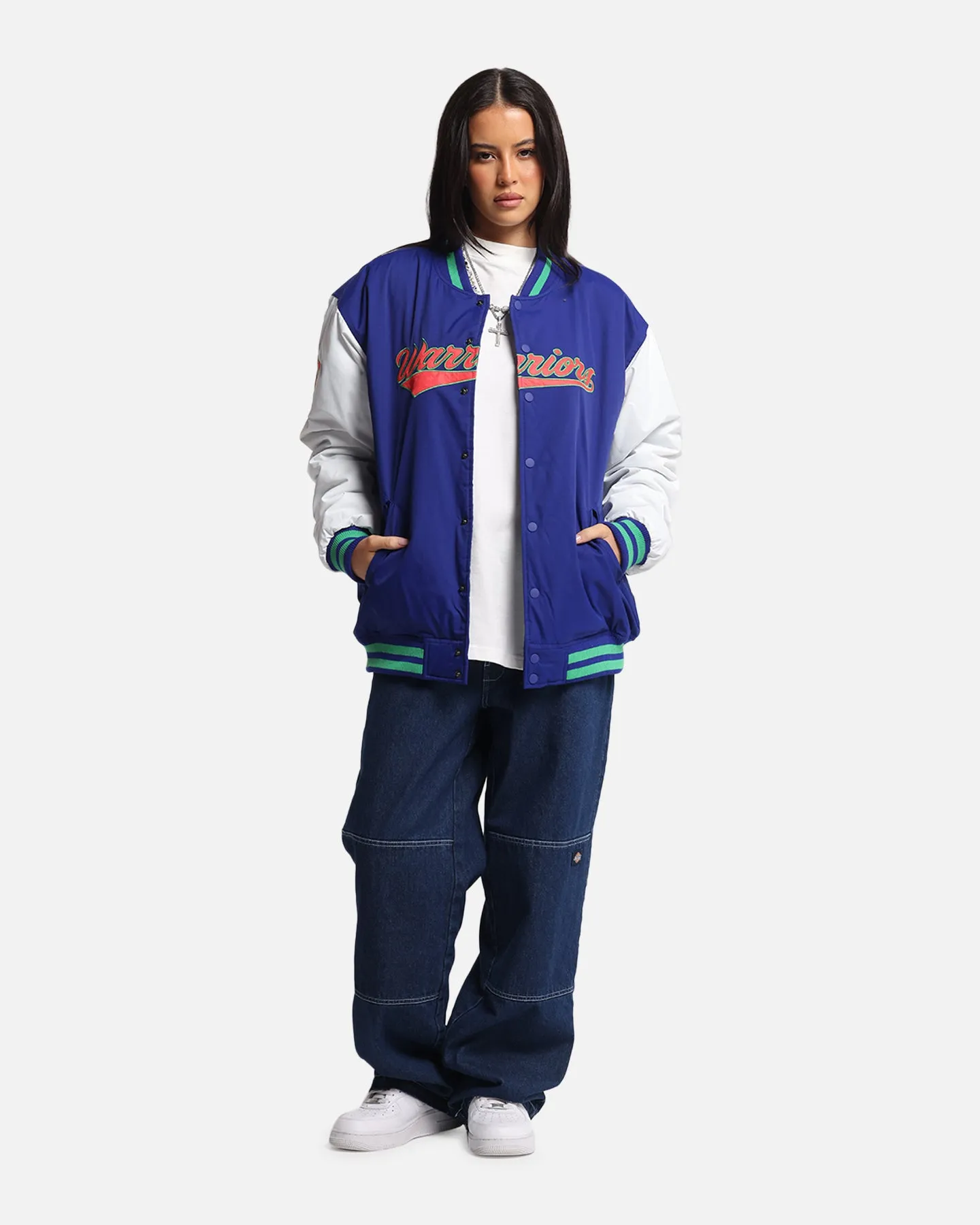 Bleacher Athletic New Zealand Warriors NRL 1908 Baseball Varsity Jacket Official Team Colour sold by Culture Kings product image thumbnail 2