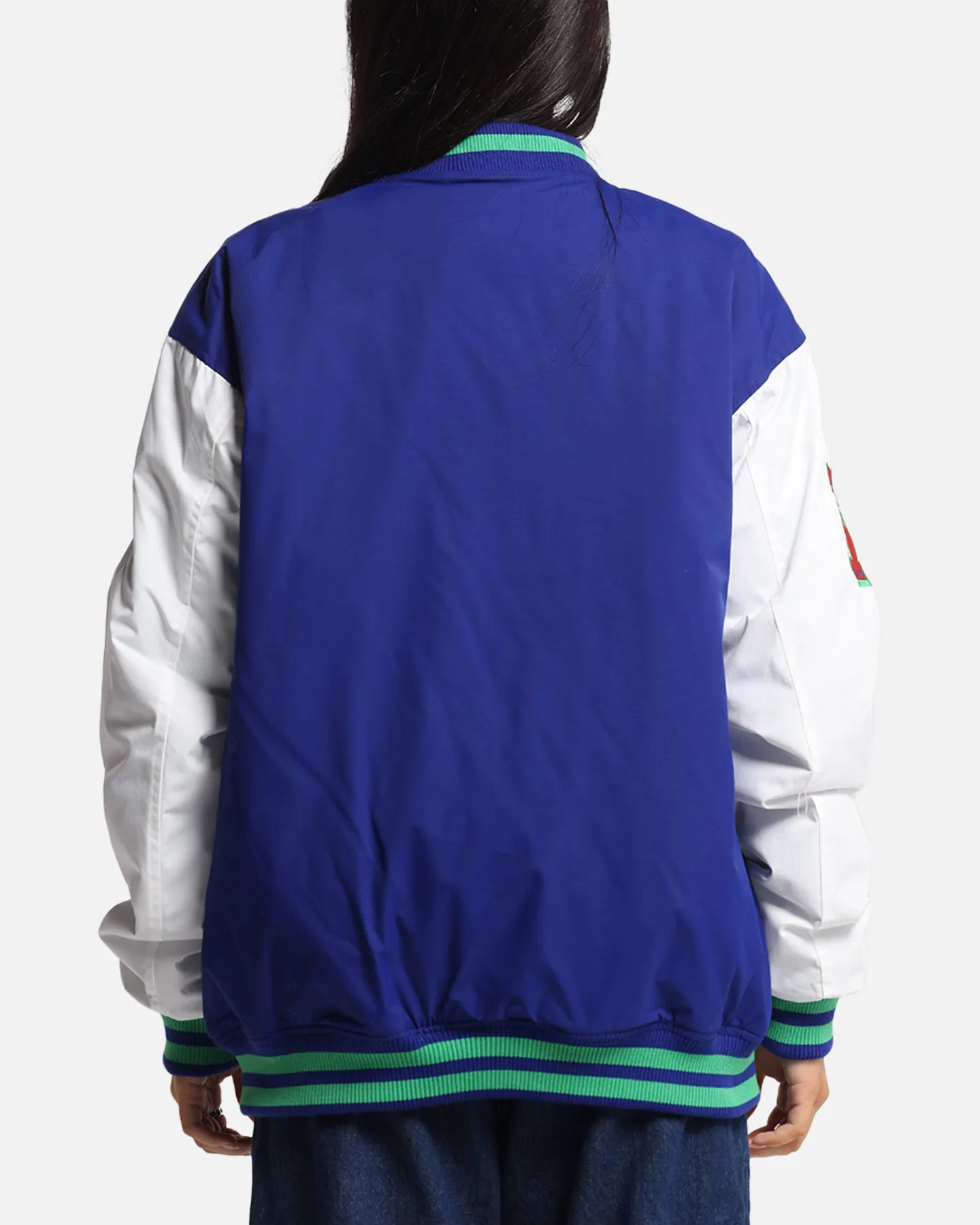 Bleacher Athletic New Zealand Warriors NRL 1908 Baseball Varsity Jacket Official Team Colour sold by Culture Kings product image thumbnail 3