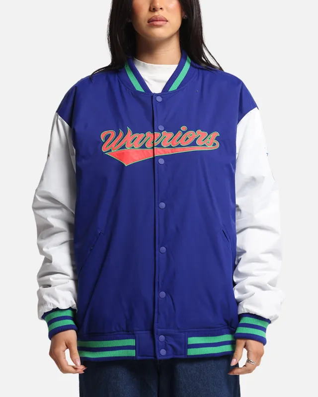 Bleacher Athletic New Zealand Warriors NRL 1908 Baseball Varsity Jacket Official Team Colour sold by Culture Kings