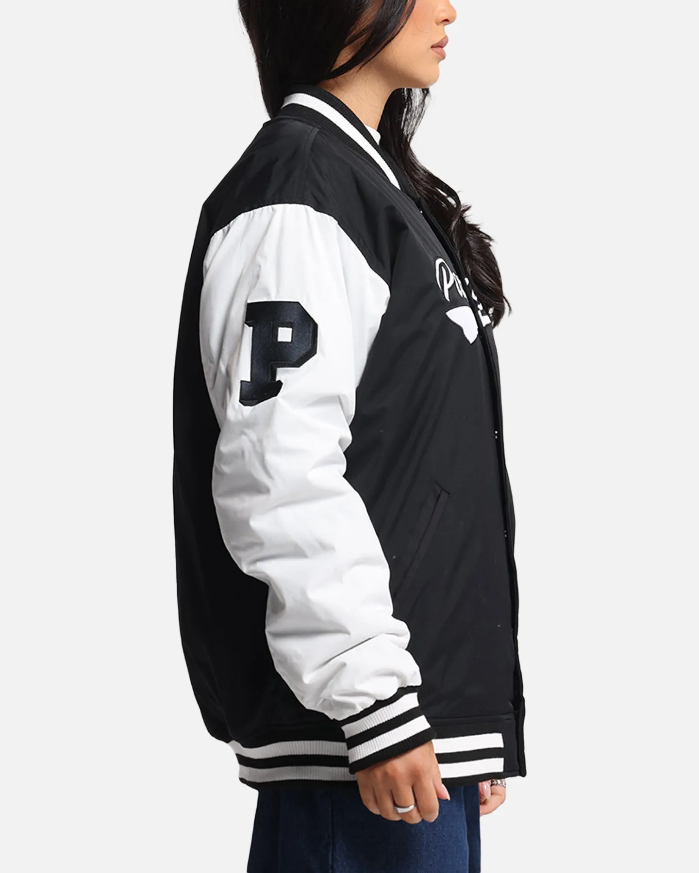 Bleacher Athletic Penrith Panthers NRL 1908 Baseball Varsity Jacket Official Team Colour sold by Culture Kings product image thumbnail 4