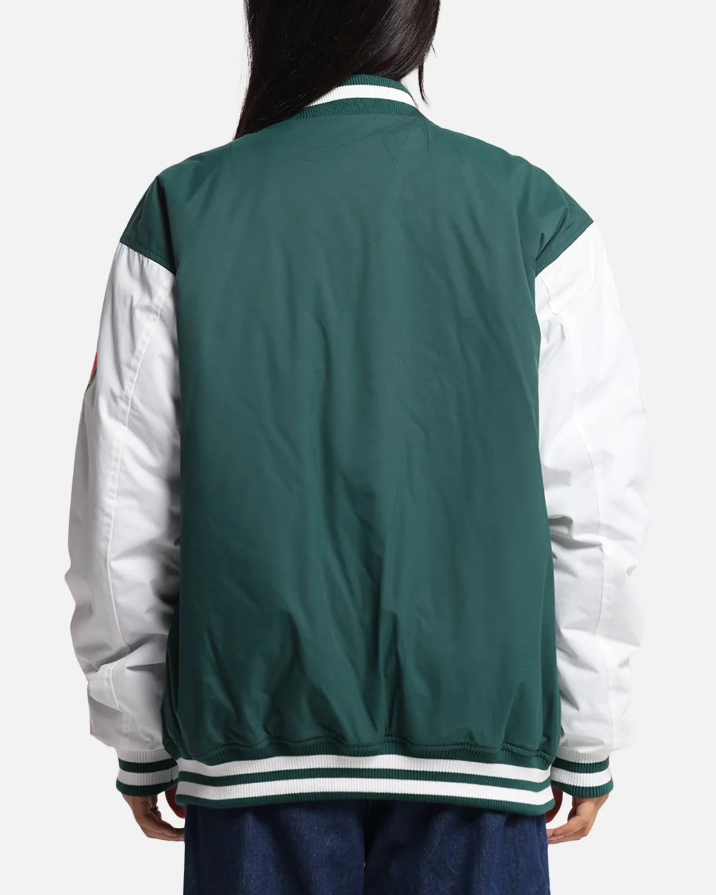 Bleacher Athletic South Sydney Rabbitohs NRL 1908 Baseball Varsity Jacket Official Team Colour sold by Culture Kings product image thumbnail 3