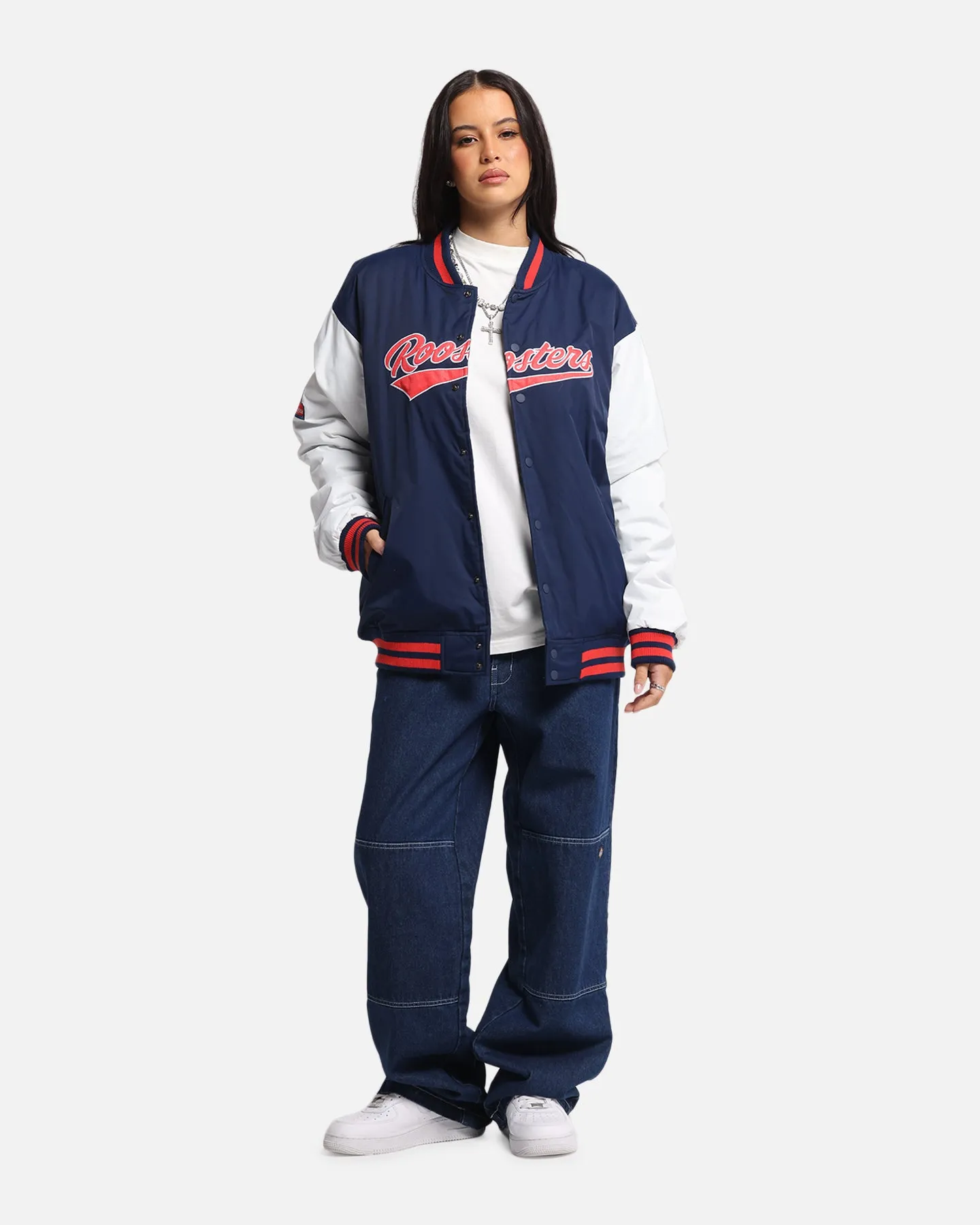 Bleacher Athletic Sydney Roosters NRL 1908 Baseball Varsity Jacket Official Team Colour sold by Culture Kings product image thumbnail 2