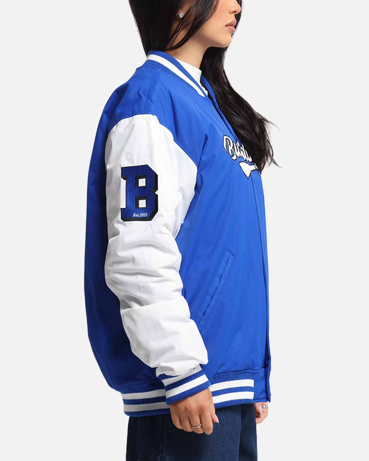 Bleacher Athletic Canterbury-Bankstown Bulldogs NRL 1908 Baseball Varsity Jacket Official Team Colour sold by Culture Kings product image thumbnail 5