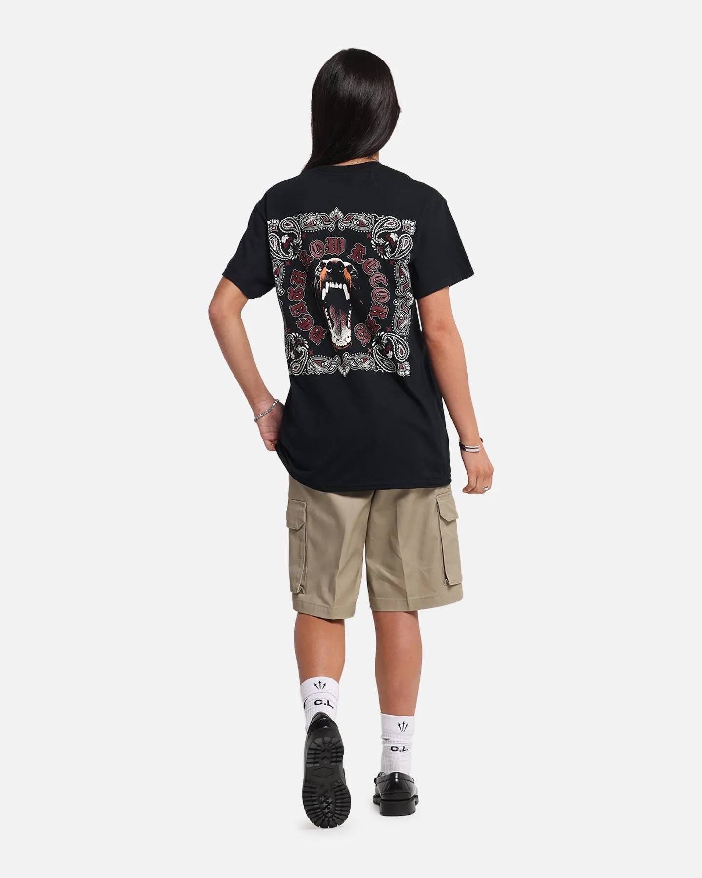 Deathrow Records Doberman Bandana T-Shirt Black sold by Culture Kings product image thumbnail 4