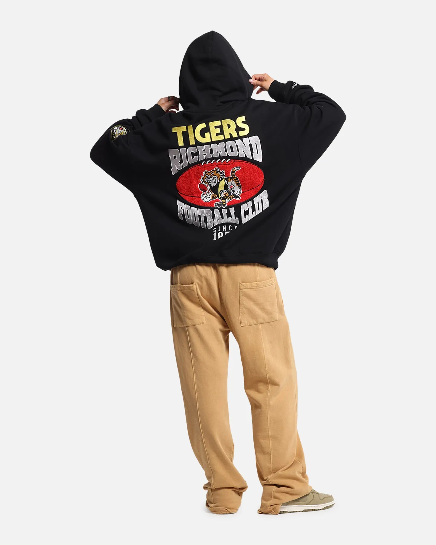 Mitchell & Ness Richmond Tigers Team Hoodie Solid Black sold by Culture Kings product image thumbnail 3