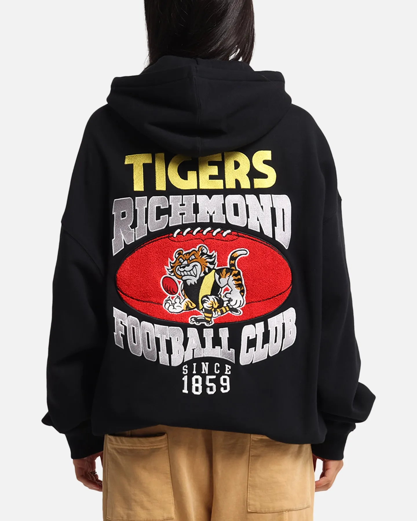 Mitchell & Ness Richmond Tigers Team Hoodie Solid Black sold by Culture Kings