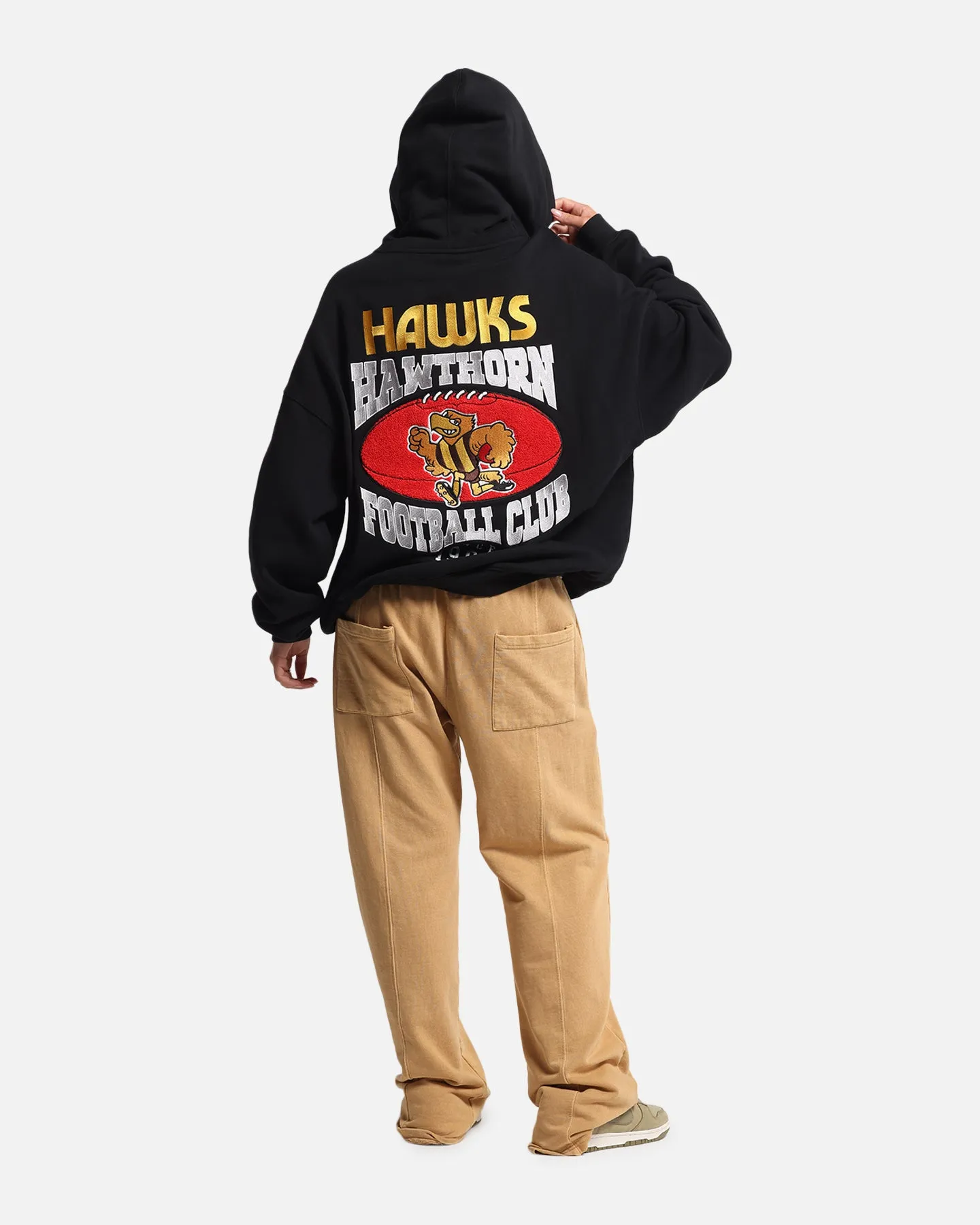 Mitchell & Ness Hawthorn Hawks Team Hoodie Solid Black sold by Culture Kings product image thumbnail 3