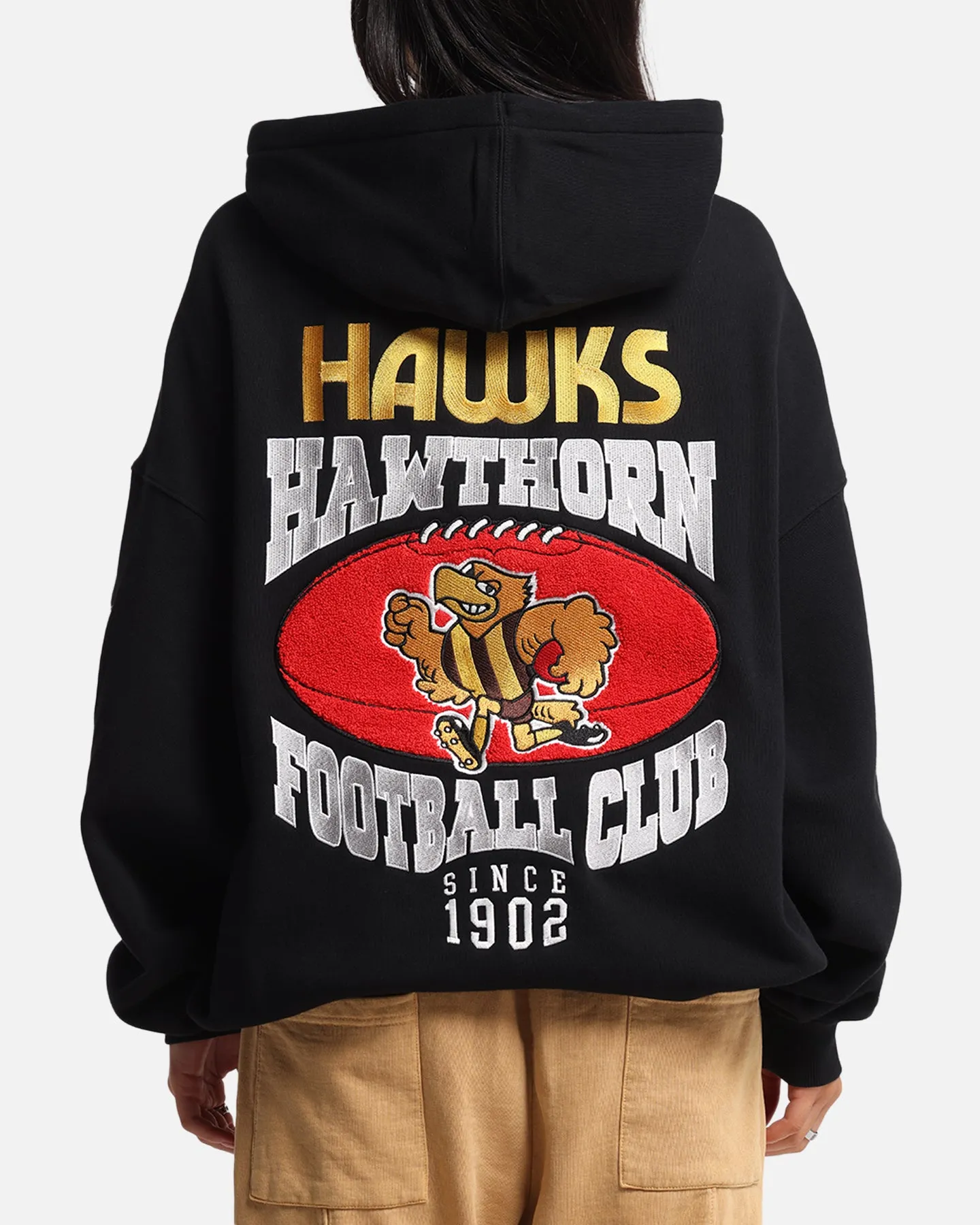 Mitchell & Ness Hawthorn Hawks Team Hoodie Solid Black sold by Culture Kings