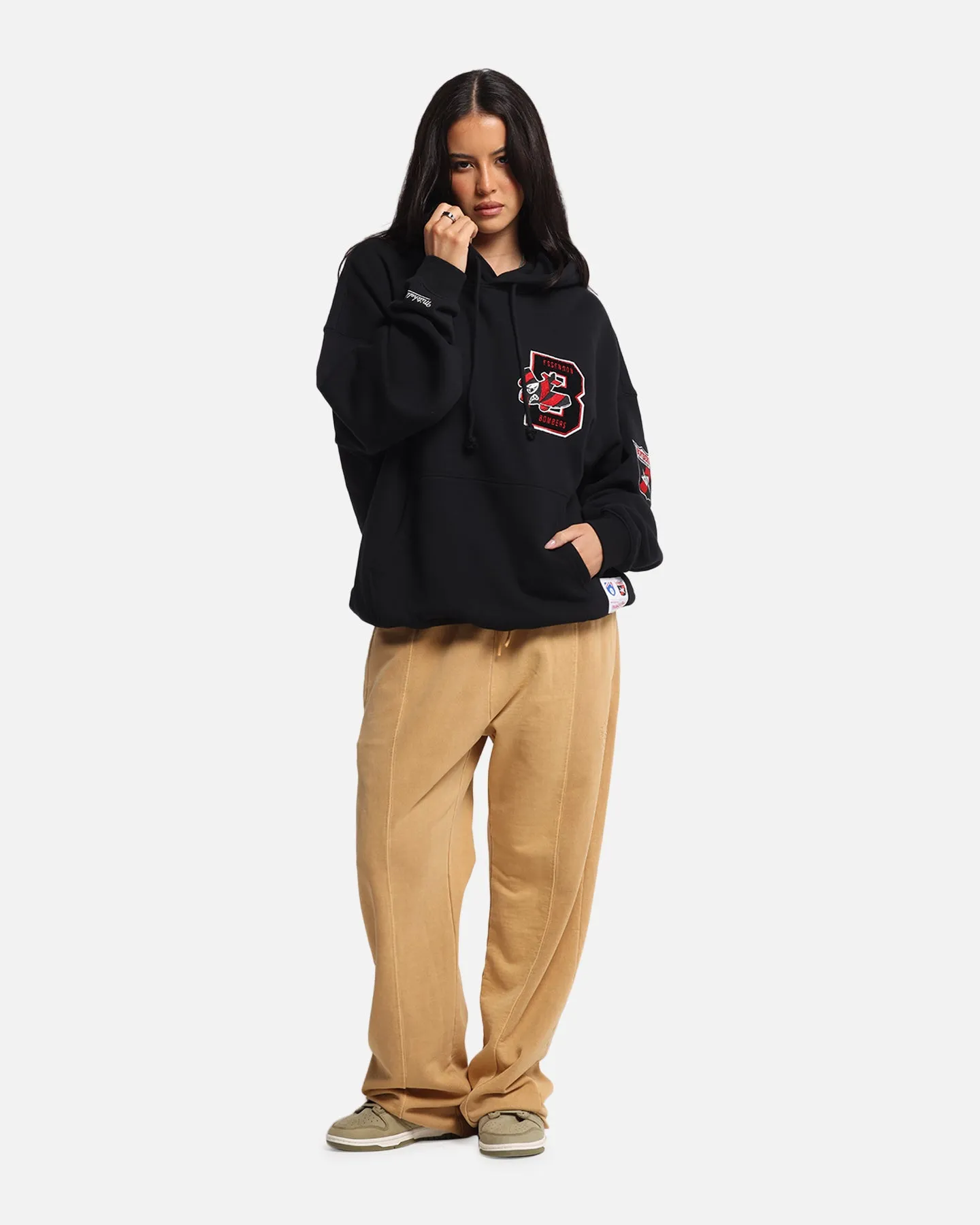 Mitchell & Ness Essendon Bombers Team Hoodie Solid Black sold by Culture Kings product image thumbnail 4