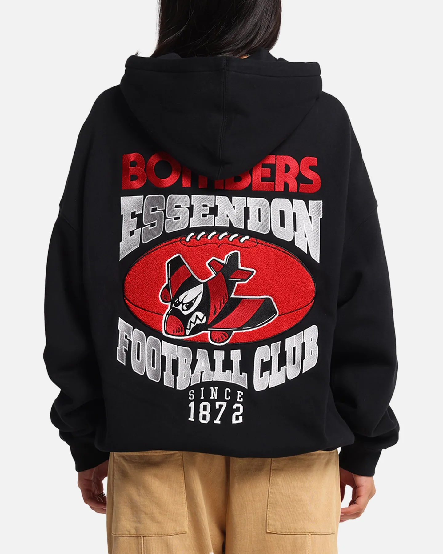 Mitchell & Ness Essendon Bombers Team Hoodie Solid Black sold by Culture Kings