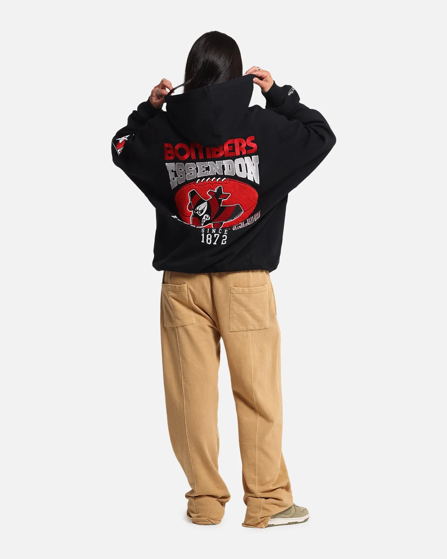 Mitchell & Ness Essendon Bombers Team Hoodie Solid Black sold by Culture Kings product image thumbnail 3