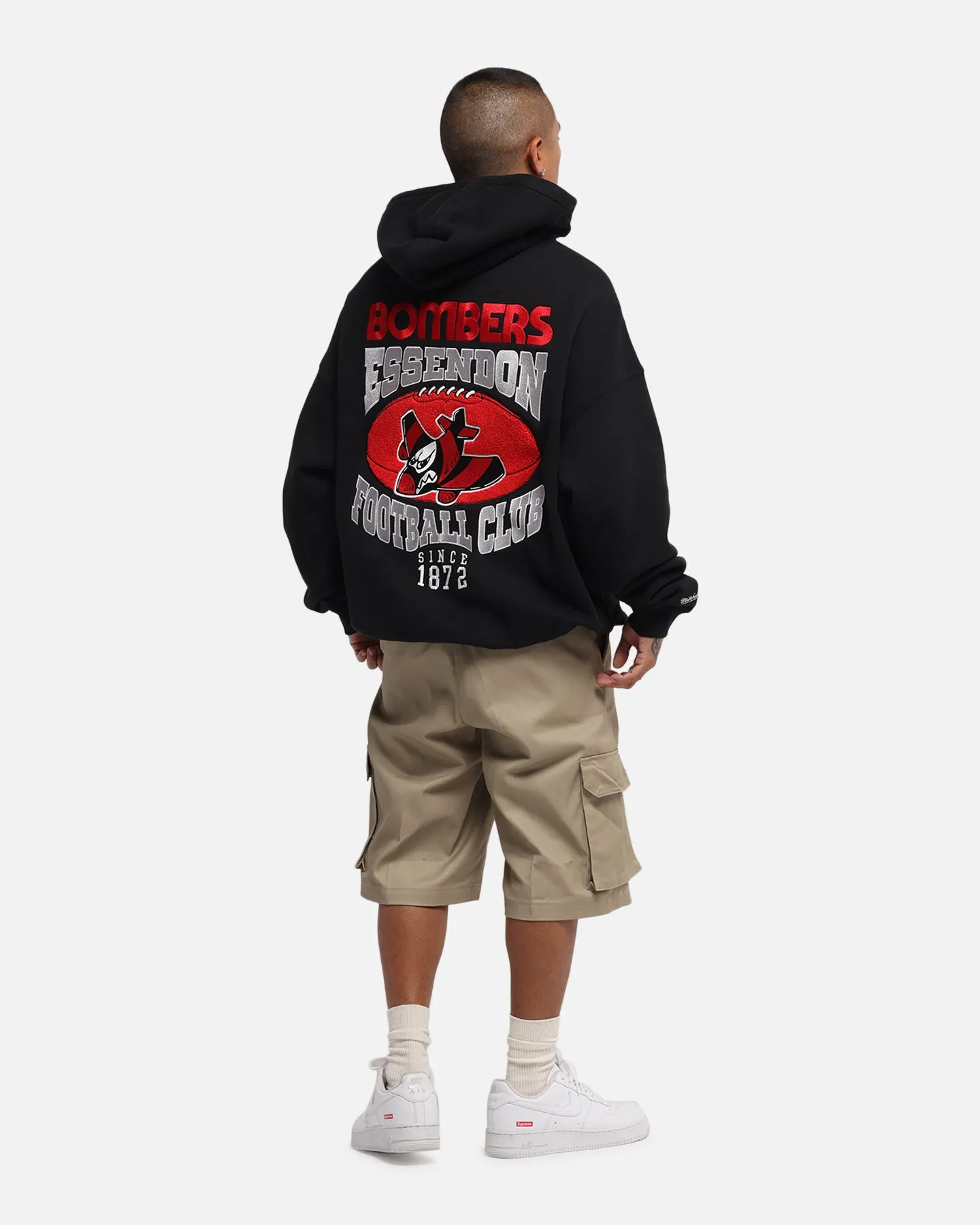 Mitchell & Ness Essendon Bombers Team Hoodie Solid Black sold by Culture Kings product image thumbnail 3